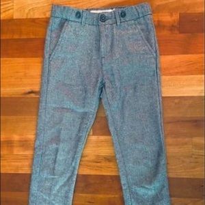 Boys H&M Blue Textured Suit Pants Size 5/6